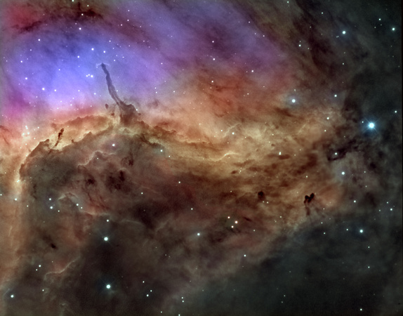 IC 5070 Pelican Nebula in Bi Colour