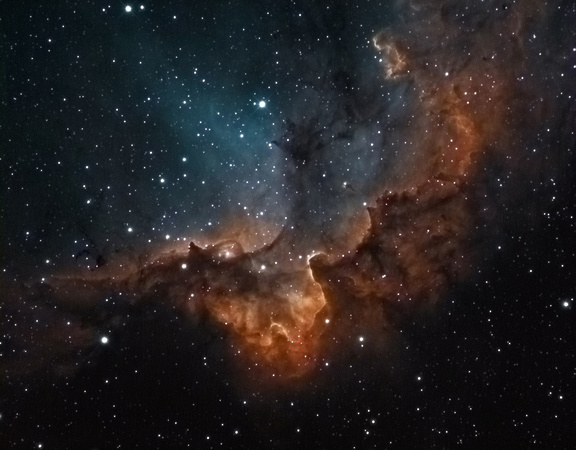 NGC 7380 - The Wizard Nebula in Bi-Colour