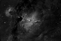 M16 Eagle Nebula in Ha - IC Astronomy Oria